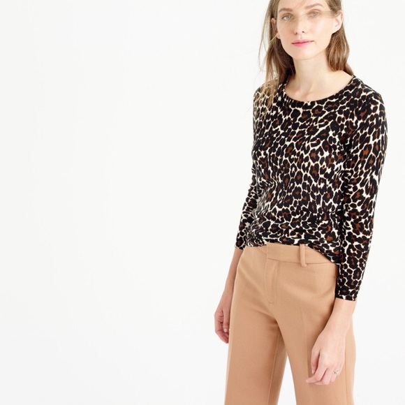 J. Crew Sweaters - J.Crew Tippi sweater in leopard‎